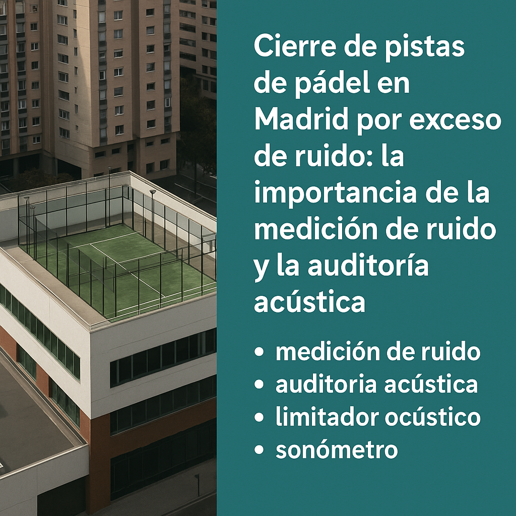 Medicion de ruido en pistas de pádel